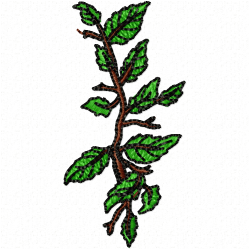 Flowers And Tree Embroidery Design 9